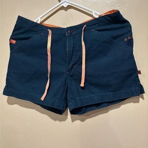 Women's Navy and Orange Shorts